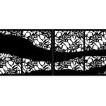 Portail battant Luna 400×150 cm