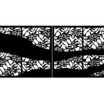 Portail battant Luna 400×170 cm