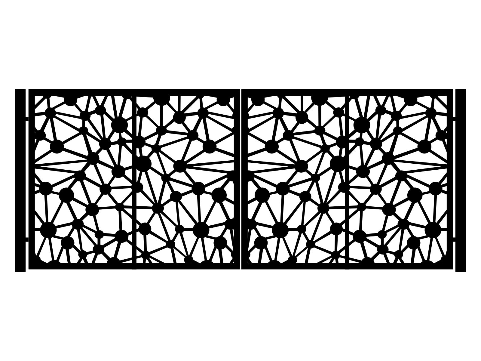 bds000-geo02-170-cza Portail battant Noemi 400×170 cm – Image 1