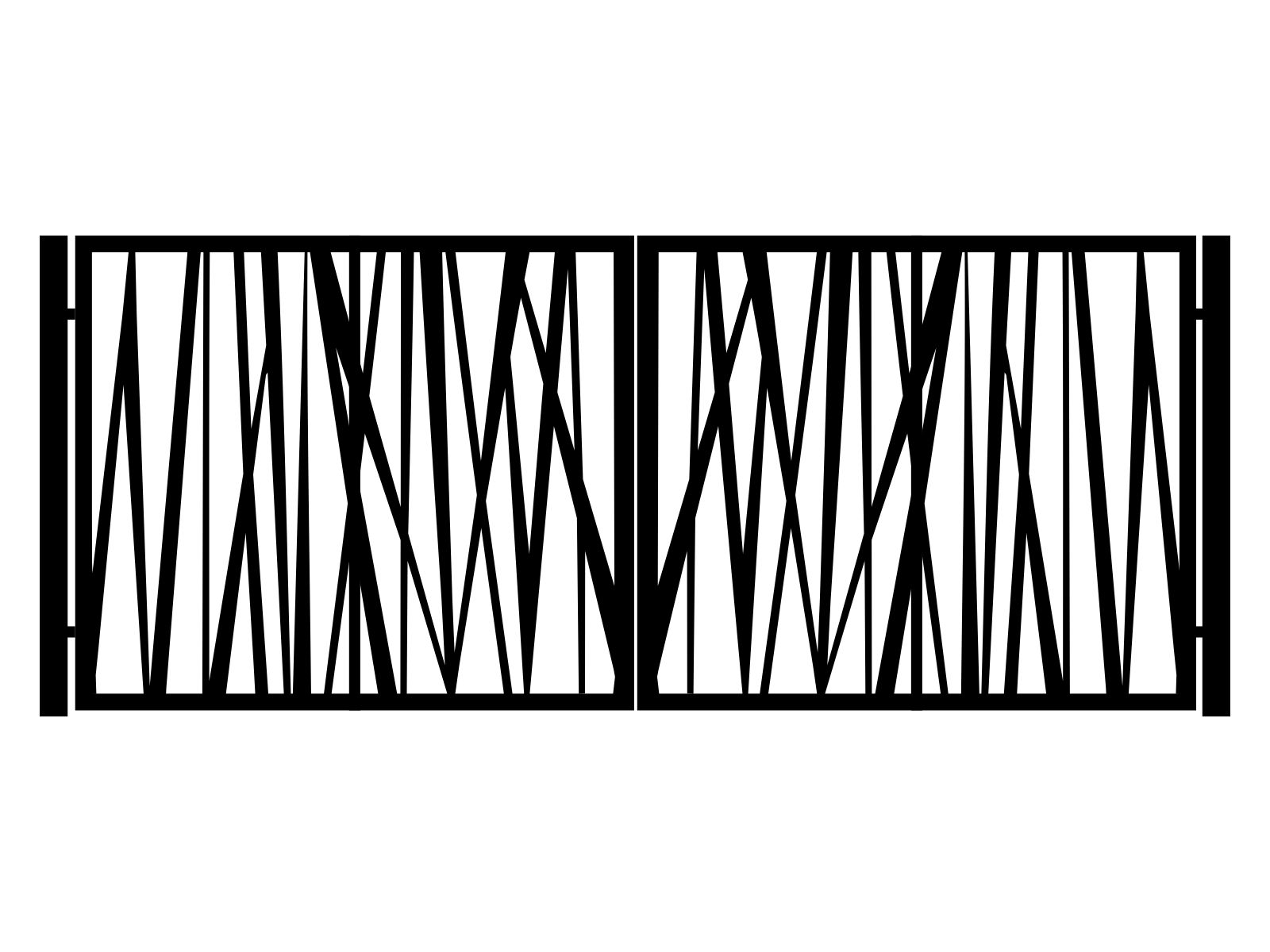 bds000-geo14-170-cza Portail battant Andrea 400×170 cm – Image 1