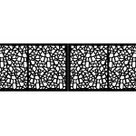 Portail battant Zana 400×120 cm