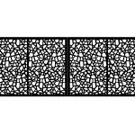 Portail battant Zana 400×150 cm