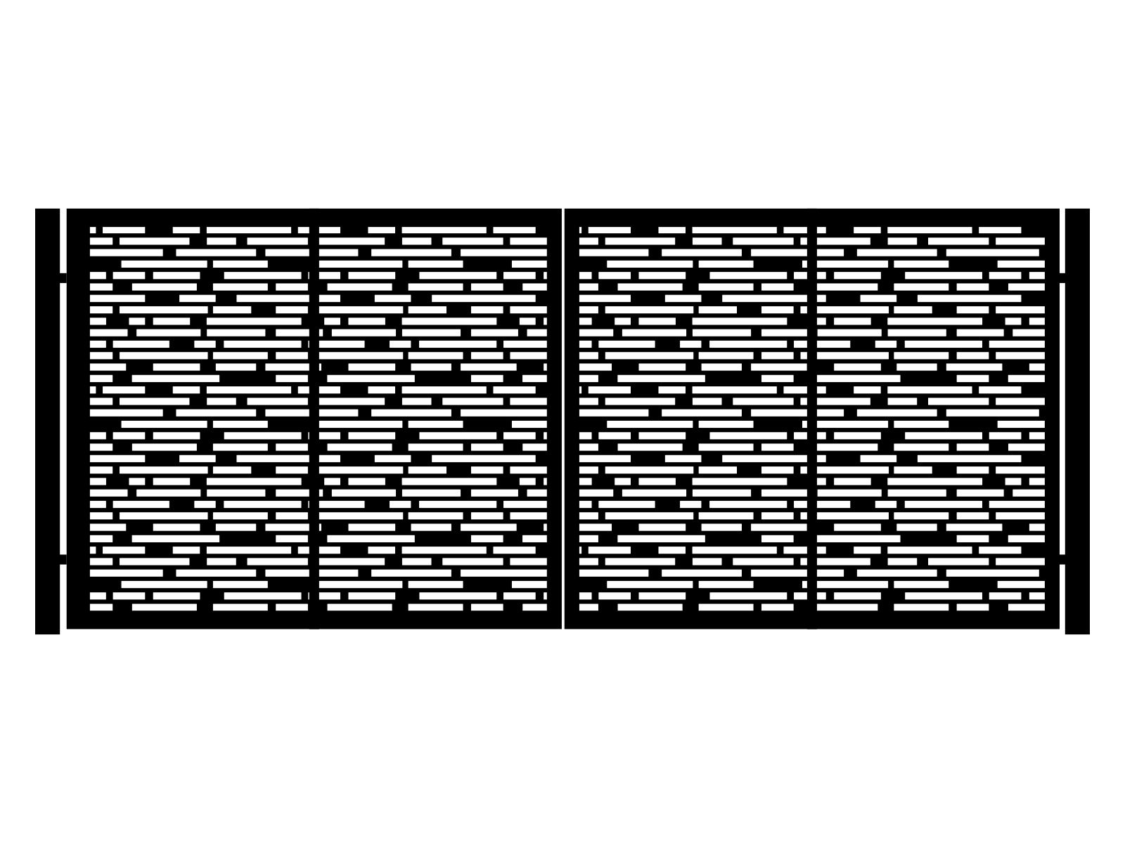 bds000-geo27-170-cza Portail battant Bella 400×170 cm – Image 1