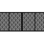 Portail battant Kenza 400×150 cm