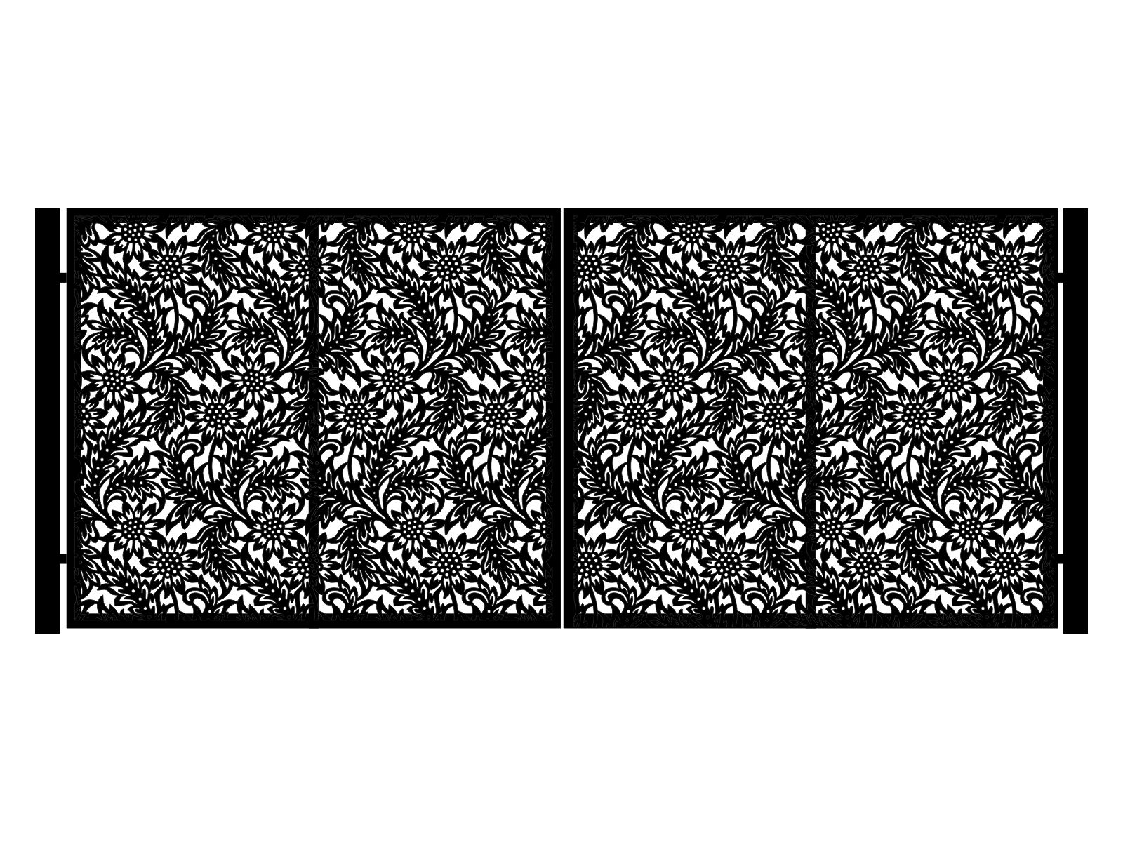 bds000-klas04-170-cza Portail battant Lisa 400×170 cm – Image 1