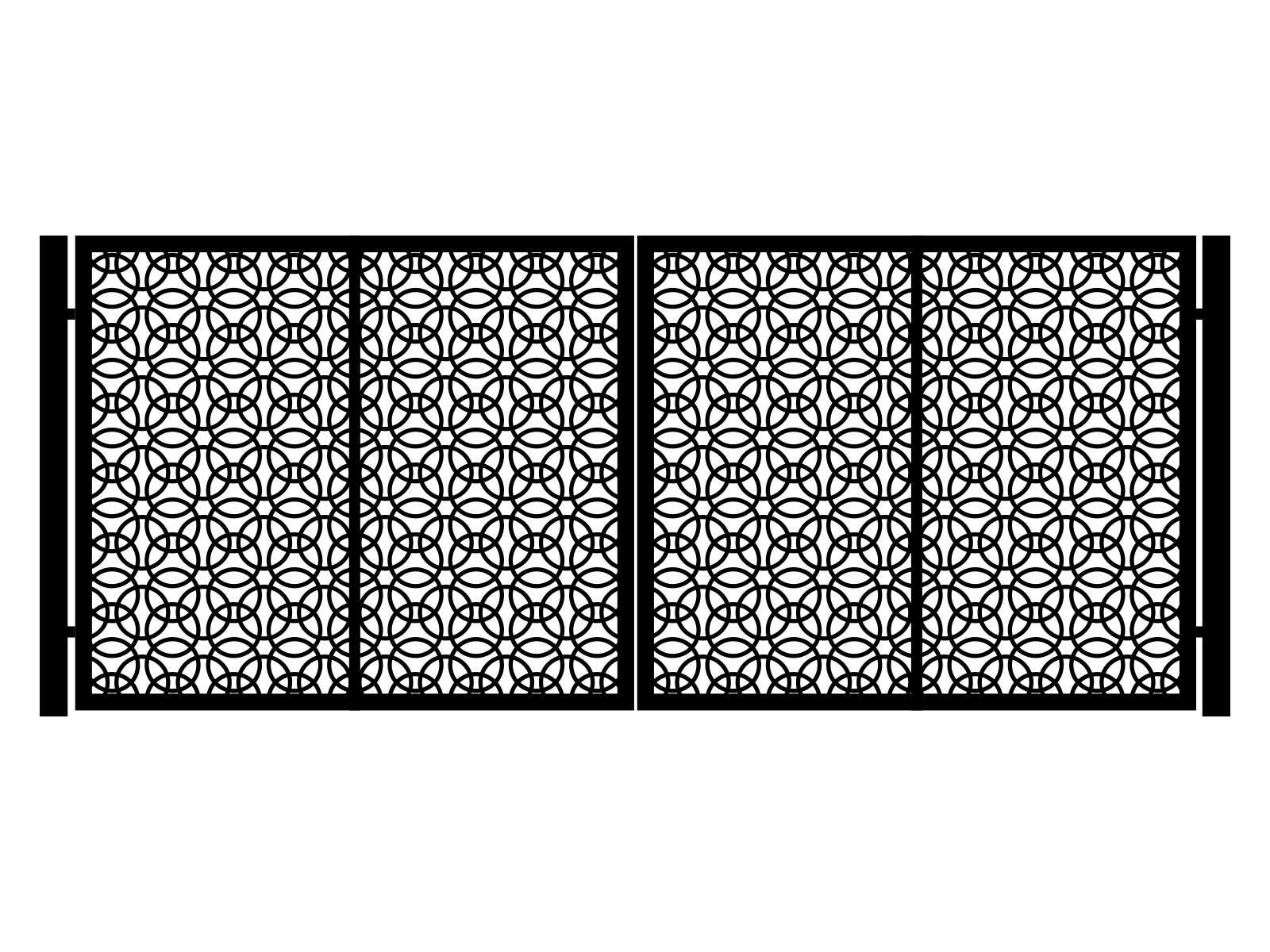 bds000-kps07-170-cza Portail battant Gianna 400×170 cm – Image 1