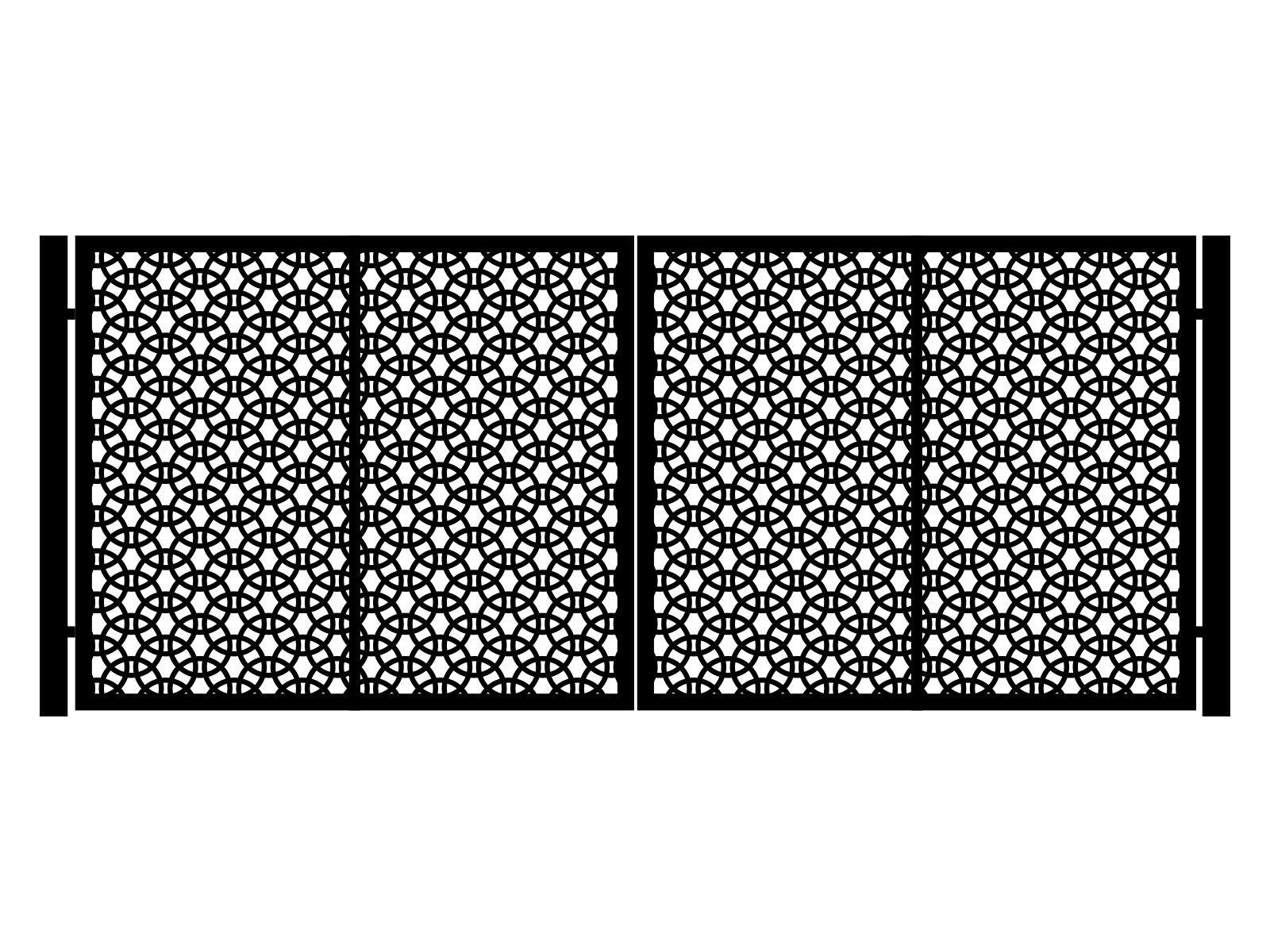 bds000-kps08-170-cza Portail battant Giulia 400×170 cm – Image 1