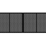 Portail battant Caterina 400×150 cm
