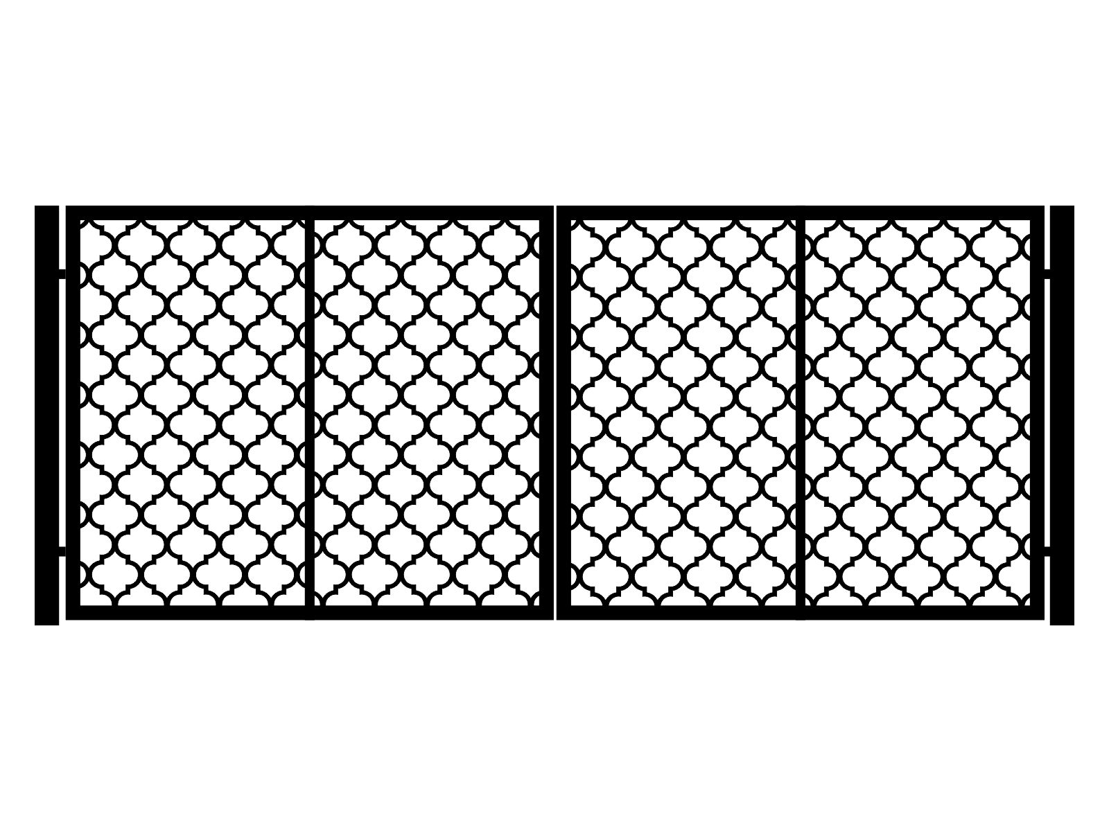 bds000-kps10-170-cza Portail battant Bianca 400×170 cm – Image 1