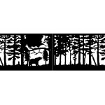 Portail battant Olivia 400×120 cm