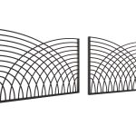 Portail battant Miriam 400×135 cm