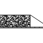 Portail coulissant Camilla 600×150 cm