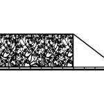 Portail coulissant Camilla 600×170 cm