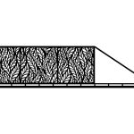 Portail coulissant Alessia 600×150 cm