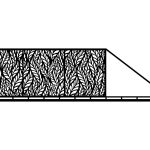 Portail coulissant Alessia 600×170 cm