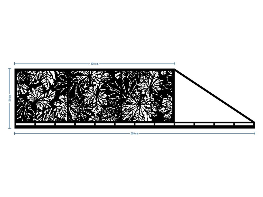 Portail coulissant Viviana 600×150 cm – Image 2