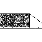 Portail coulissant Zina 600×170 cm