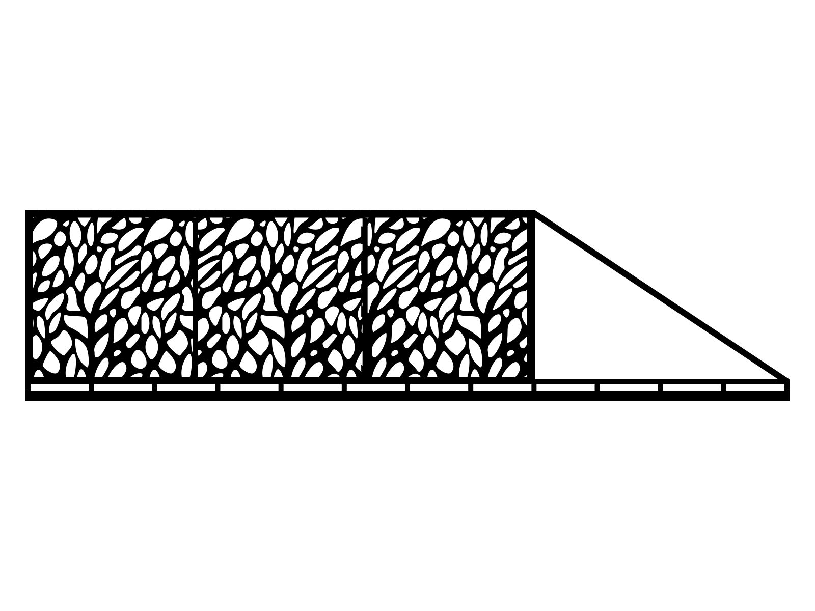 bpr000-bot09-150-cza Portail coulissant Anastasia 600×150 cm – Image 1