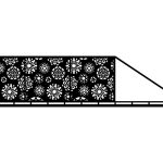Portail coulissant Valeria 600×150 cm