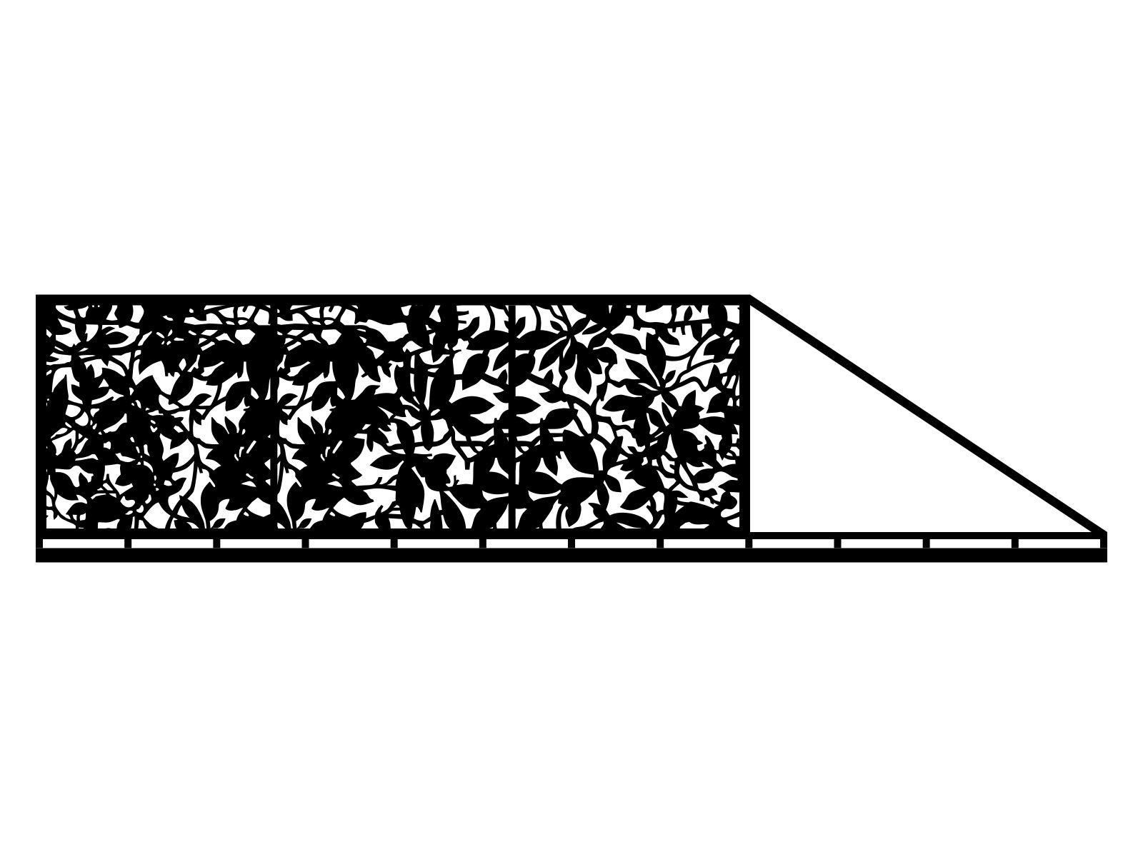 bpr000-bot11-150-cza Portail coulissant Aurora 600×150 cm – Image 1