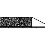 Portail coulissant Margarita 400×120 cm