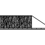 Portail coulissant Margarita 600×150 cm