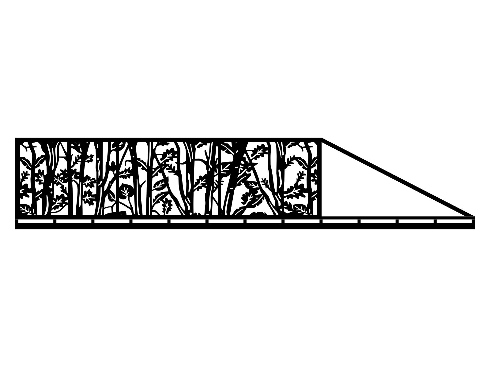 bpr000-bot26-120-cza Portail coulissant Serena 400×120 cm – Image 1
