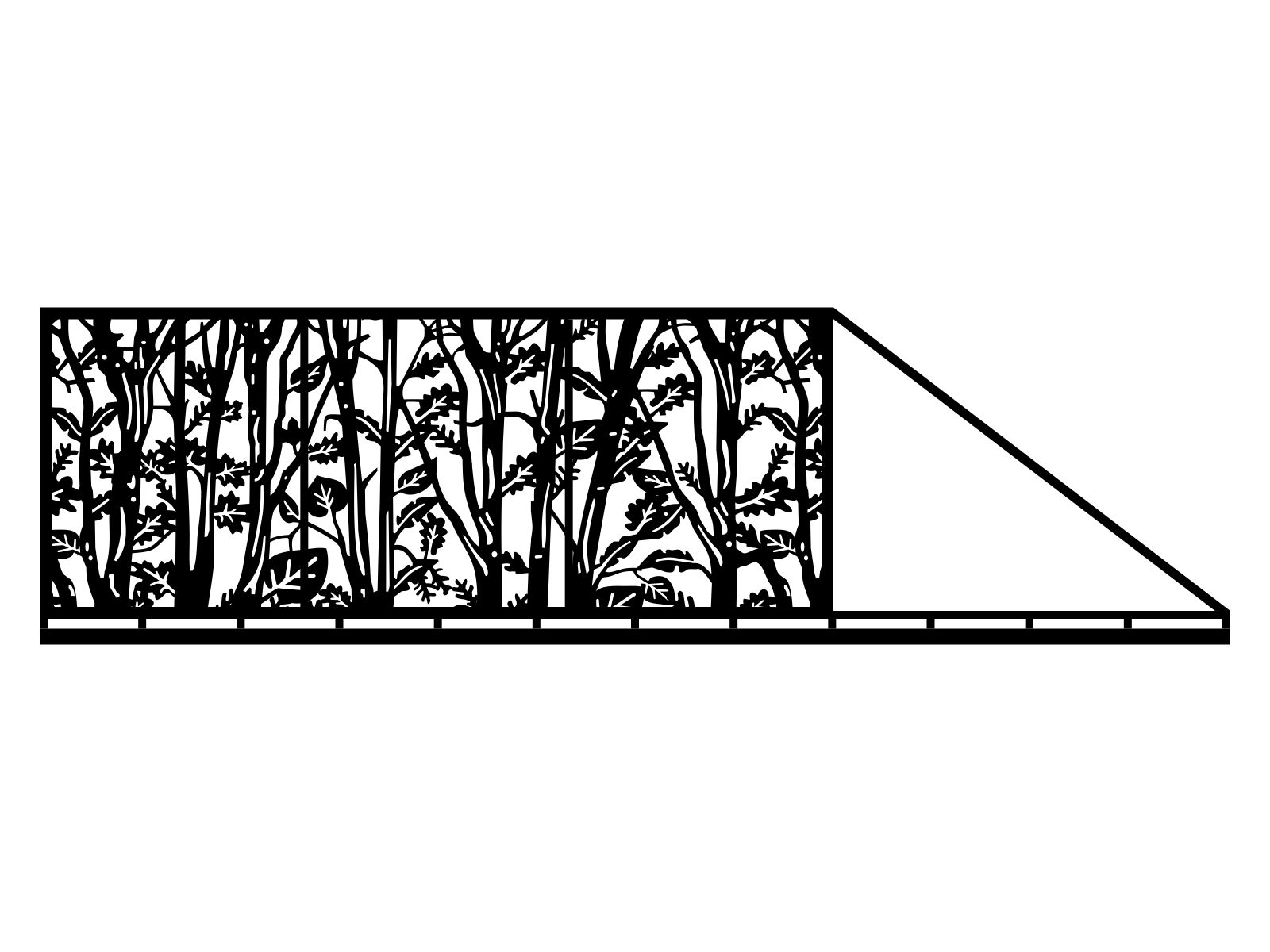bpr000-bot26-170-cza Portail coulissant Serena 600×170 cm – Image 1