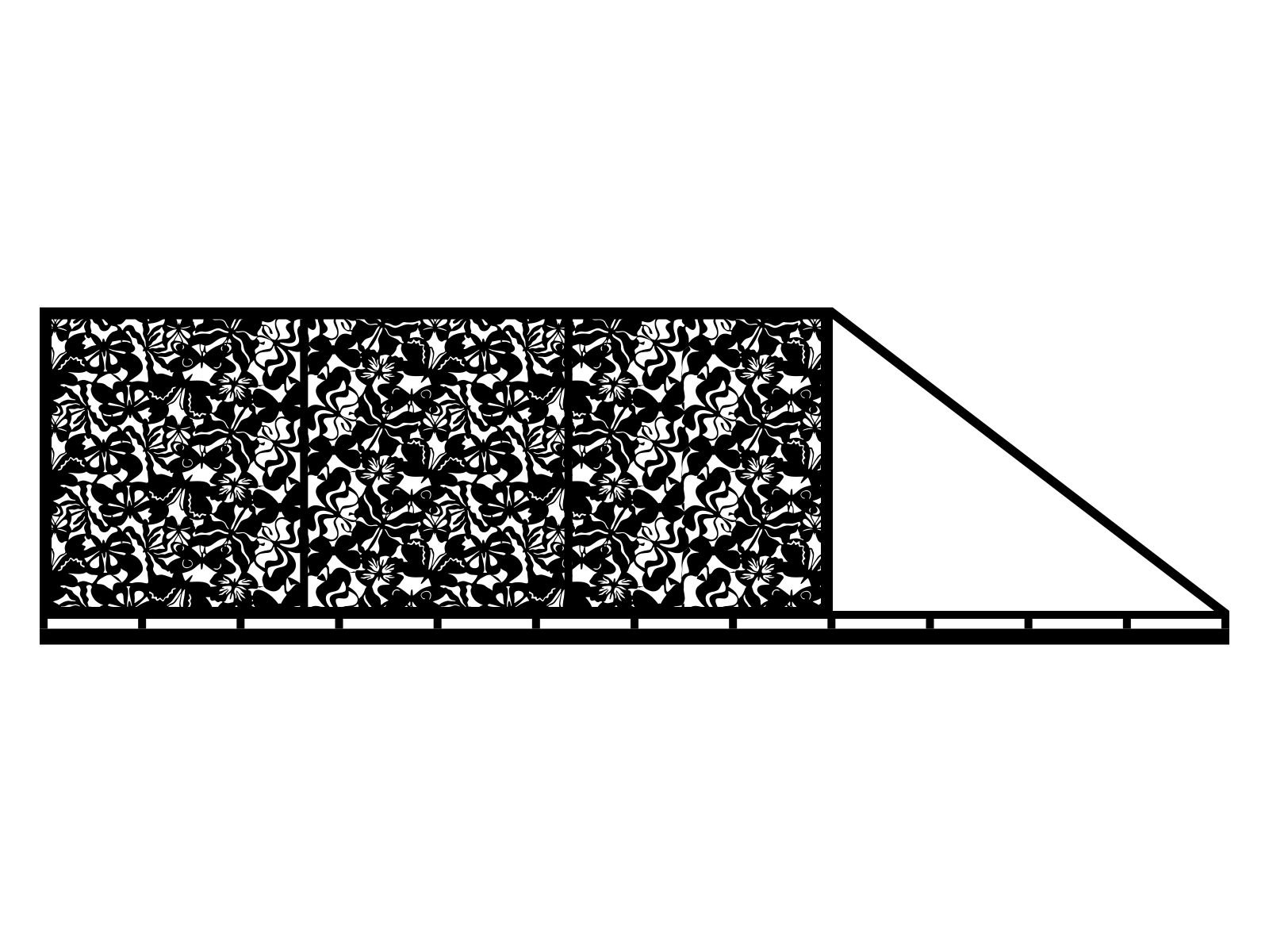 bpr000-bot34-170-cza Portail coulissant Meliore 600×170 cm – Image 1