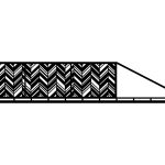 Portail coulissant Mia 400×120 cm