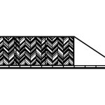 Portail coulissant Mia 600×150 cm