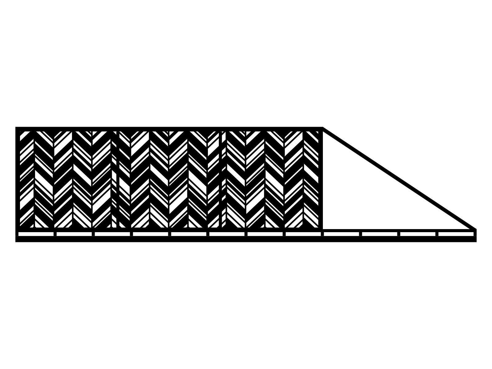 bpr000-geo01-150-cza Portail coulissant Mia 600×150 cm – Image 1