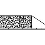 Portail coulissant Noemi 600×150 cm