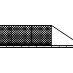 Portail coulissant Dina 600×150 cm