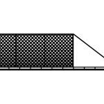 Portail coulissant Dina 600×170 cm