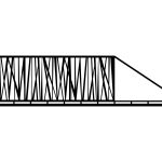 Portail coulissant Andrea 600×150 cm