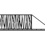 Portail coulissant Andrea 600×170 cm