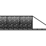 Portail coulissant Perina 600×150 cm