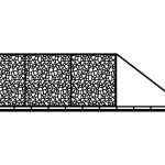 Portail coulissant Zana 600×170 cm