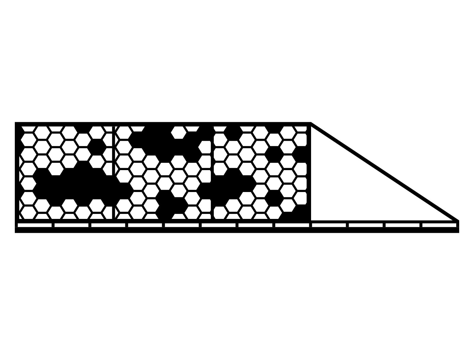 bpr000-geo20-150-cza Portail coulissant Isabella 600×150 cm – Image 1