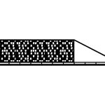 Portail coulissant Cristina 400×120 cm