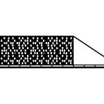 Portail coulissant Cristina 600×150 cm