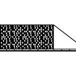 Portail coulissant Cristina 600×170 cm