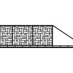 Portail coulissant Claudia 600×150 cm