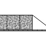 Portail coulissant Claudia 600×170 cm