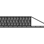 Portail coulissant Luisa 400×120 cm