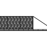 Portail coulissant Luisa 600×150 cm