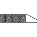 Portail coulissant Kenza 400×120 cm