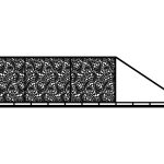 Portail coulissant Lisa 600×150 cm