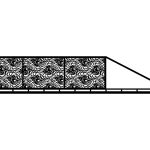 Portail coulissant Gaida 400×120 cm